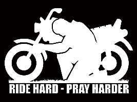 Ride Hard - Pray Harder Decal
